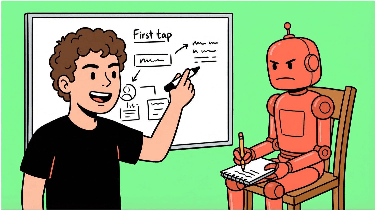 Michael teaching OpenClaw Bot